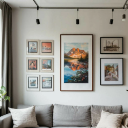 Домашний вернисаж: как создать систему подвеса картин для динамичного интерьера