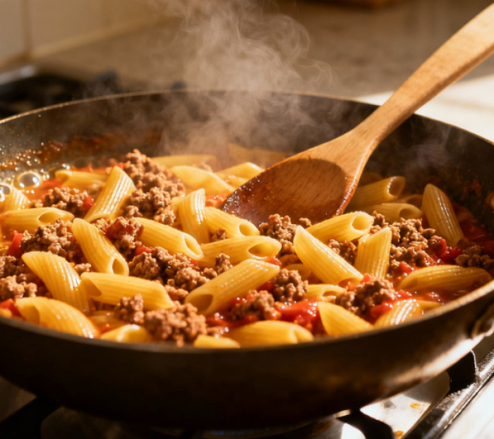 Не варите, а томите: почему макароны по-флотски получаются вкуснее именно так